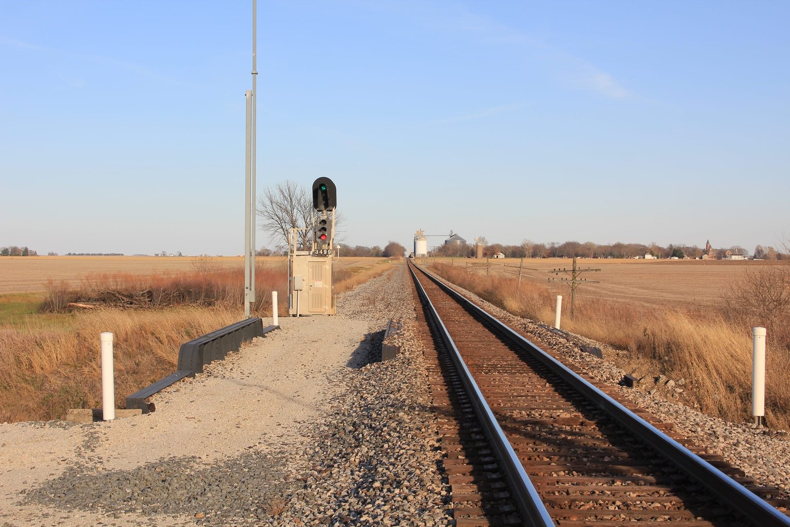Looking east